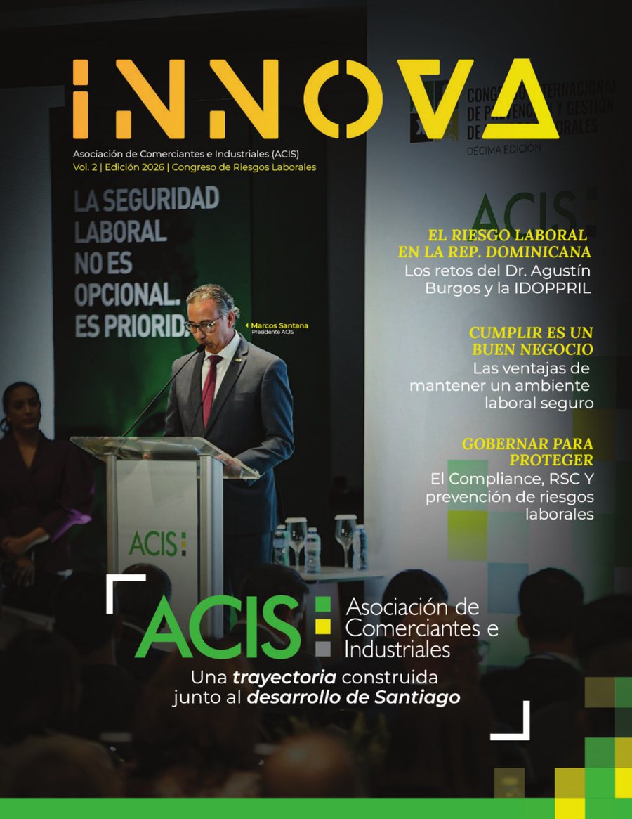 Portada de la revista INNOVA, volumen 2, edición 2026, de la Asociación de Comerciantes e Industriales